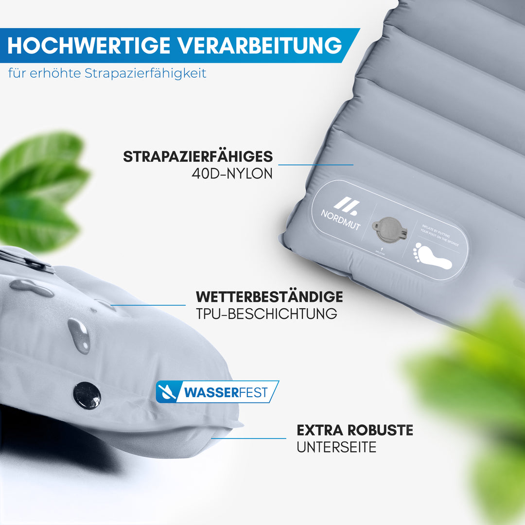 Isomatte mit Fußpumpe für 2 Personen – Vikja