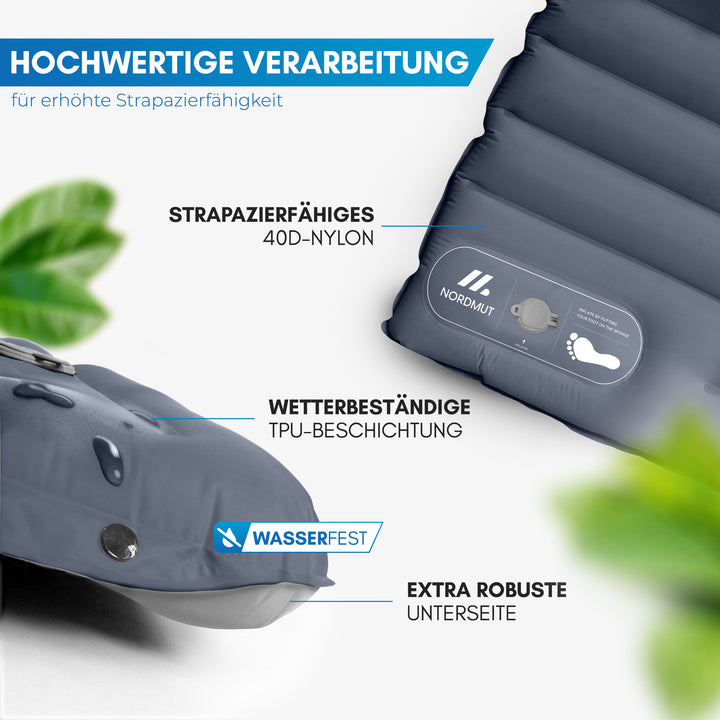 Isomatte mit Fußpumpe für 2 Personen – Vikja