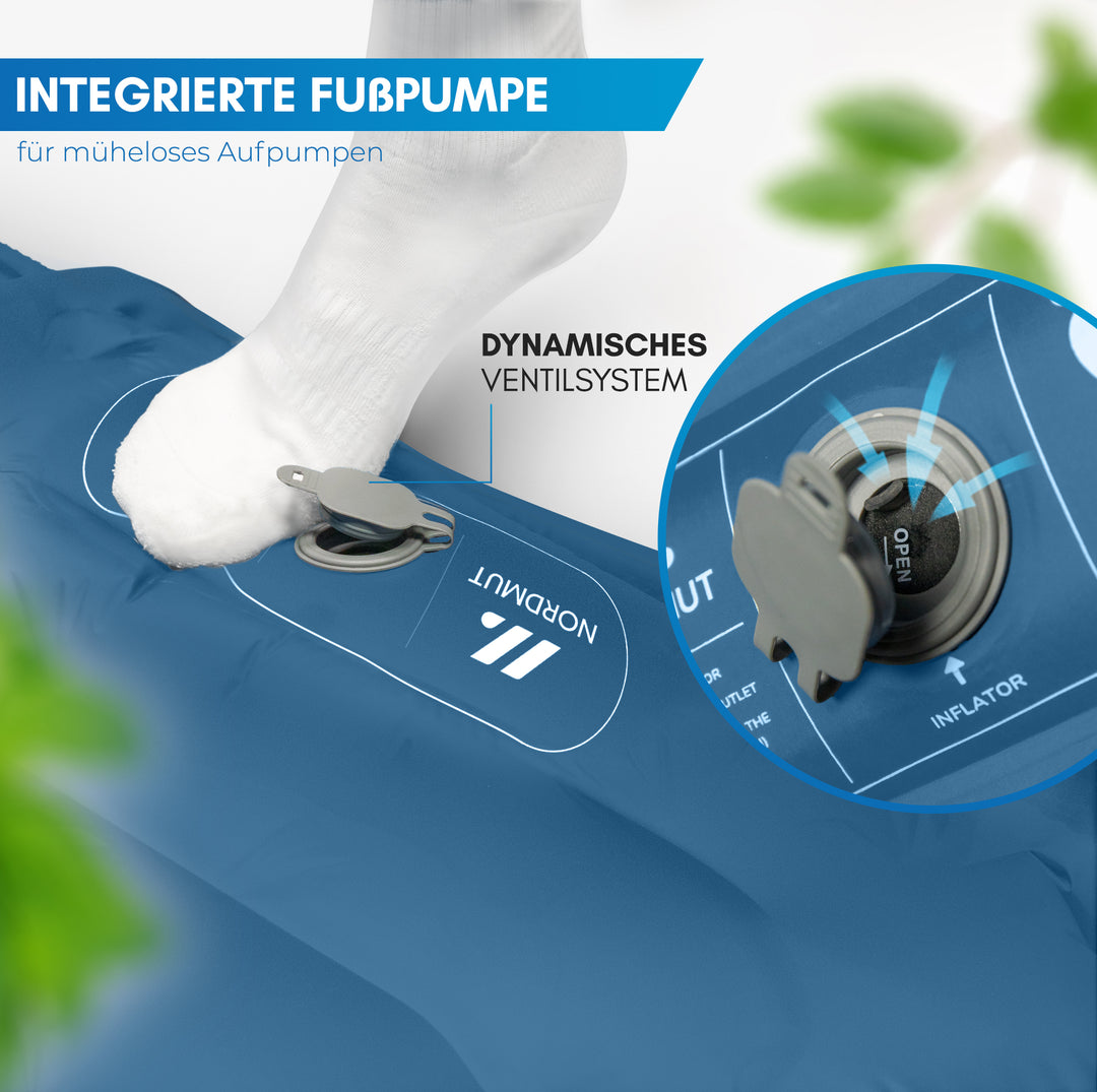 Isomatte mit Fußpumpe für 2 Personen – Vikja