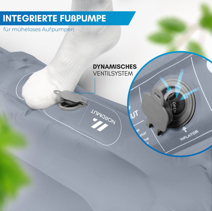 Isomatte mit Fußpumpe für 2 Personen – Vikja
