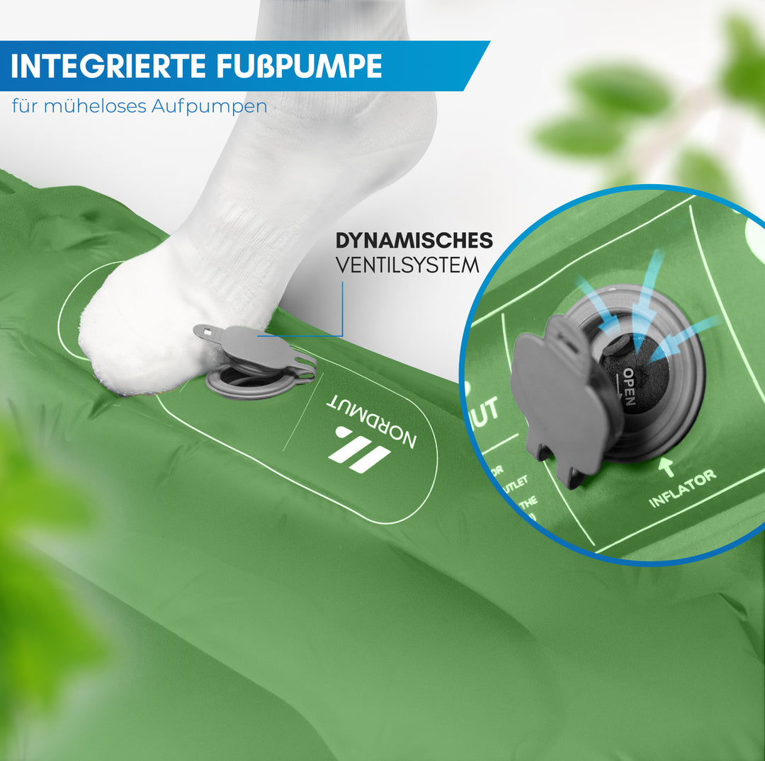Isomatte mit Fußpumpe für 2 Personen – Vikja