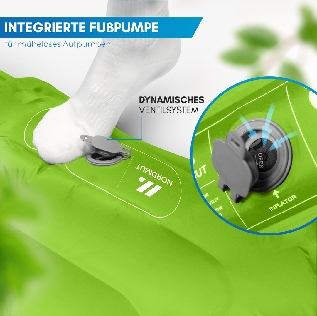 Isomatte mit Fußpumpe für 2 Personen – Vikja