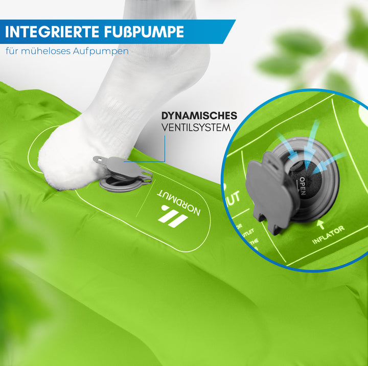 Isomatte mit Fußpumpe für 2 Personen – Vikja