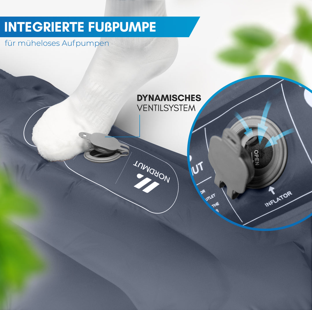 Isomatte mit Fußpumpe für 2 Personen – Vikja