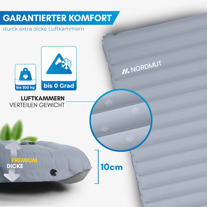 Isomatte mit Fußpumpe für 2 Personen – Vikja