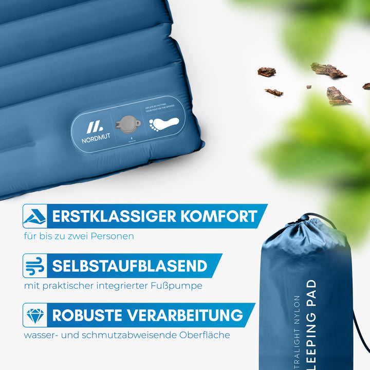 Isomatte mit Fußpumpe für 2 Personen – Vikja