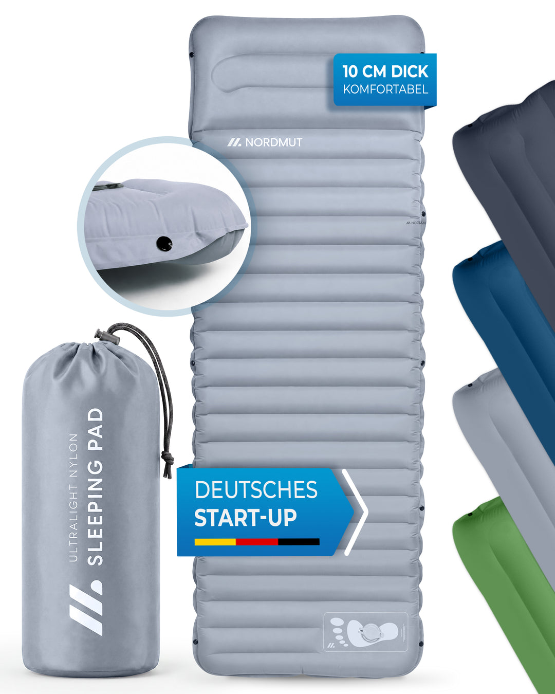 Isomatte Premium mit Fußpumpe – Veo