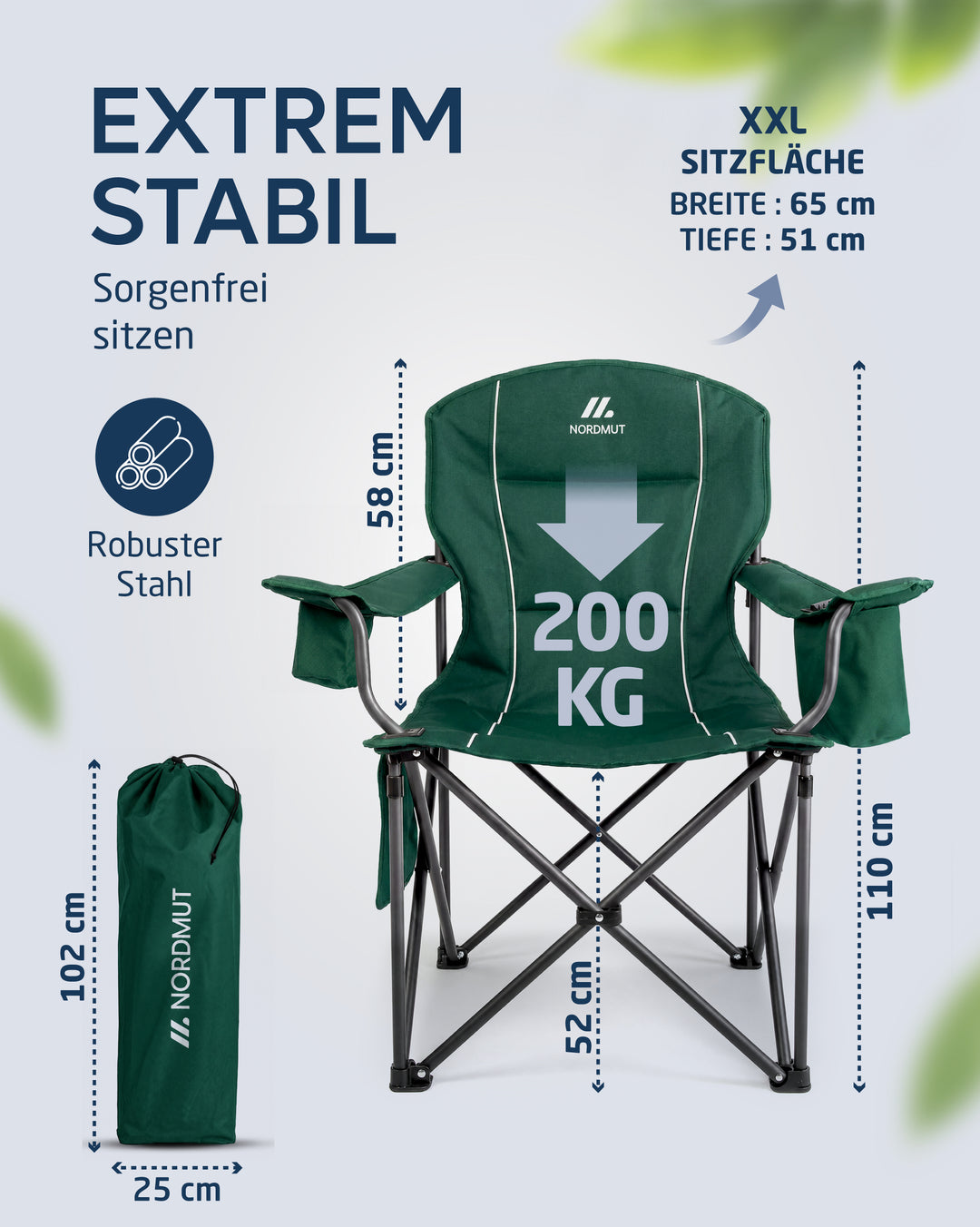 Campingstuhl XXL – Aavas