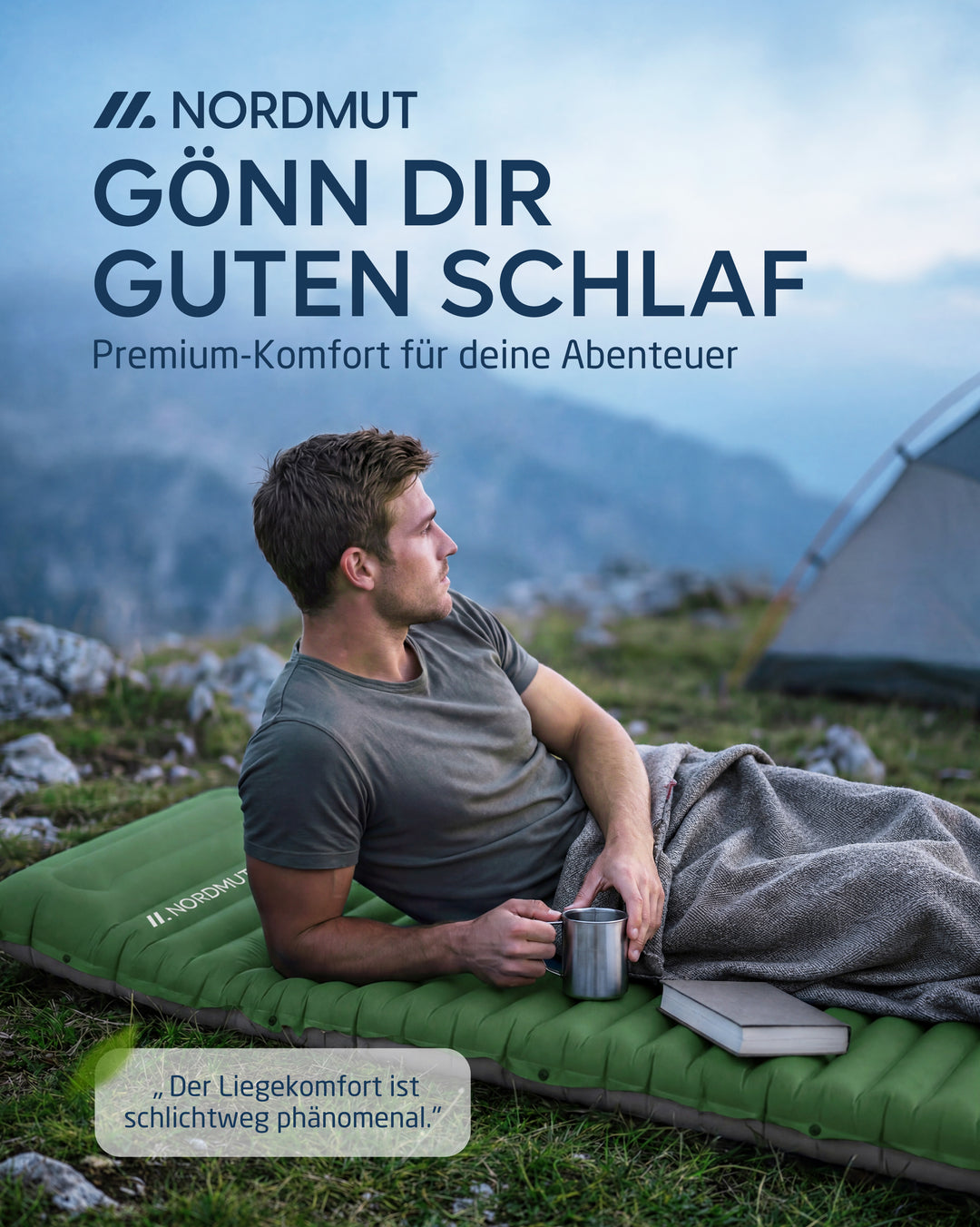 Isomatte Premium mit Fußpumpe – Veo