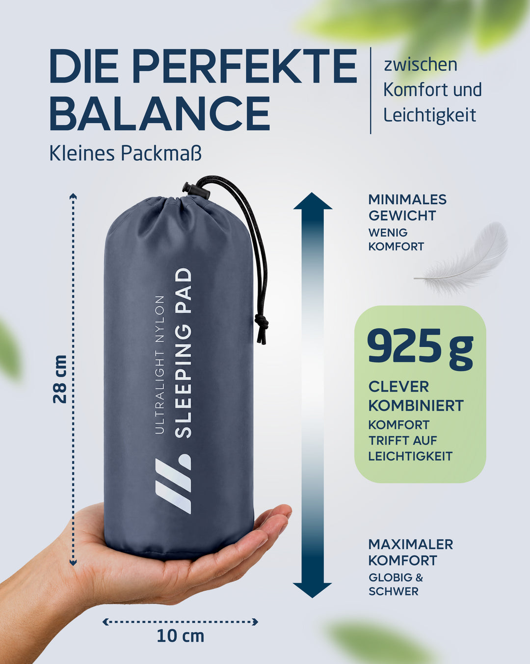 Isomatte Premium mit Fußpumpe – Veo