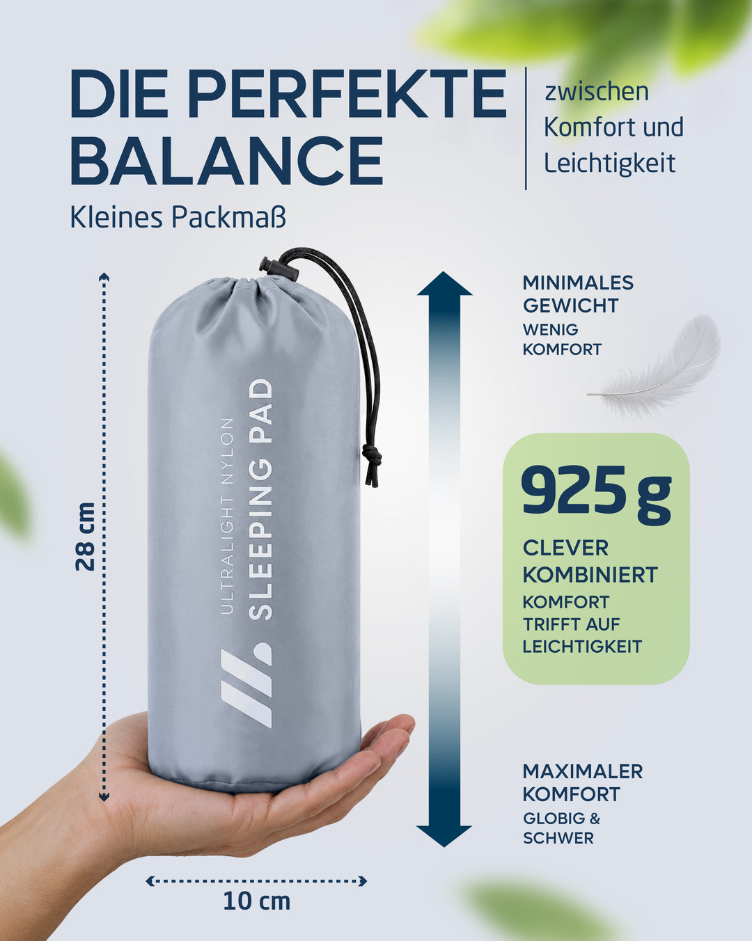 Isomatte Premium mit Fußpumpe – Veo