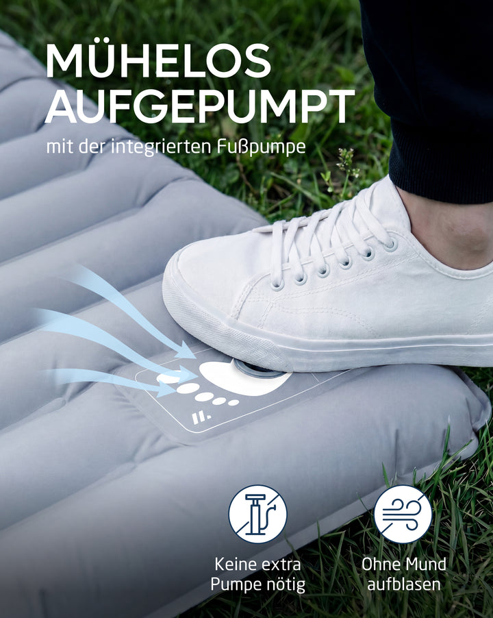 Isomatte Premium mit Fußpumpe – Veo