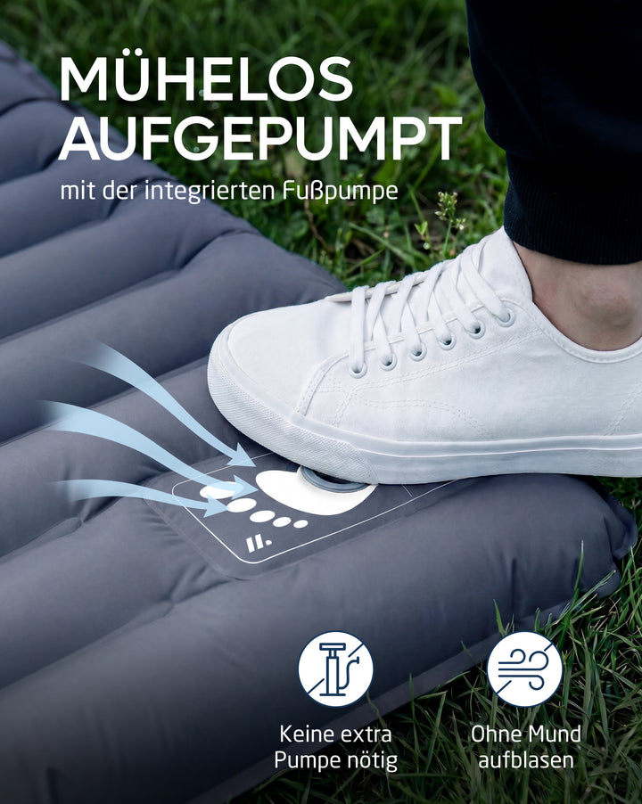 Isomatte Premium mit Fußpumpe – Veo