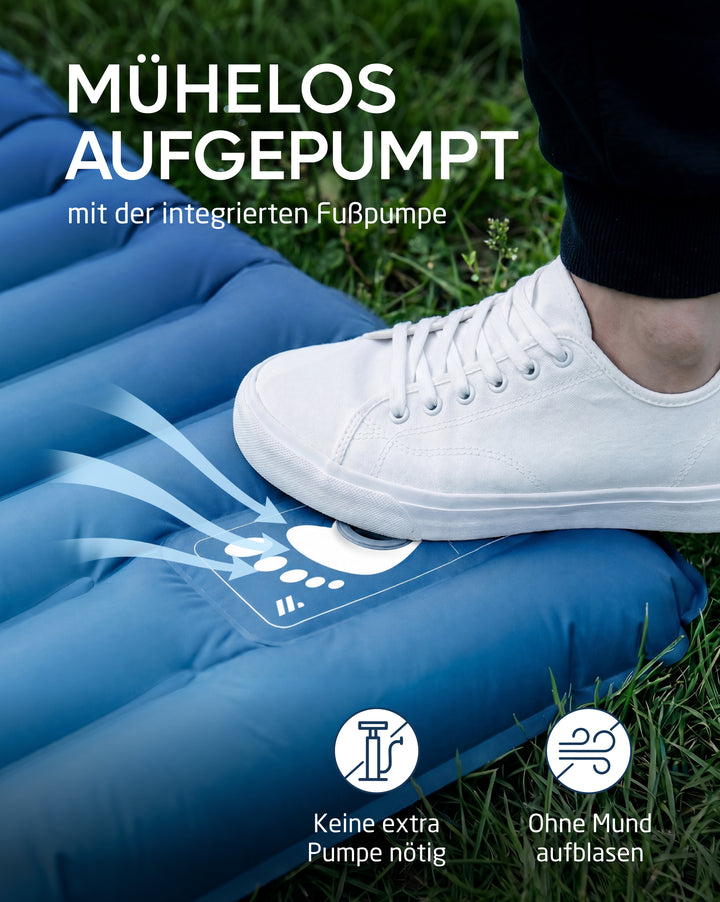 Isomatte Premium mit Fußpumpe – Veo