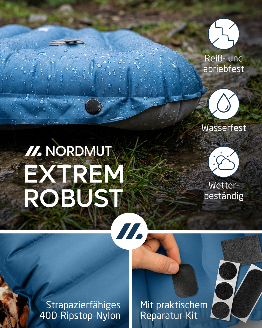 Isomatte Premium mit Fußpumpe – Veo