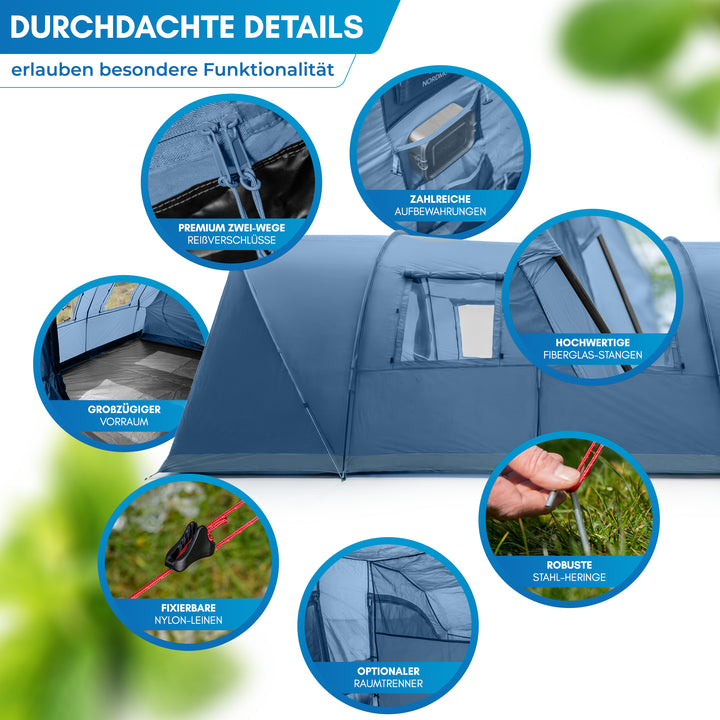 Tunnelzelt 6 Personen – Meekon